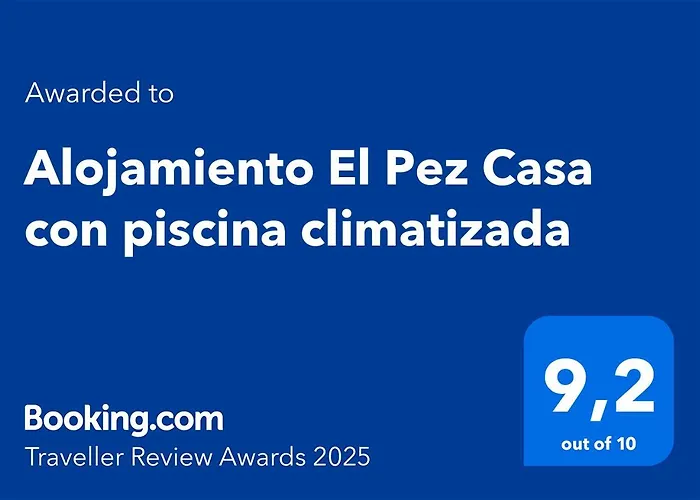 Alojamiento El Pez, Casa Con Piscina Climatizada